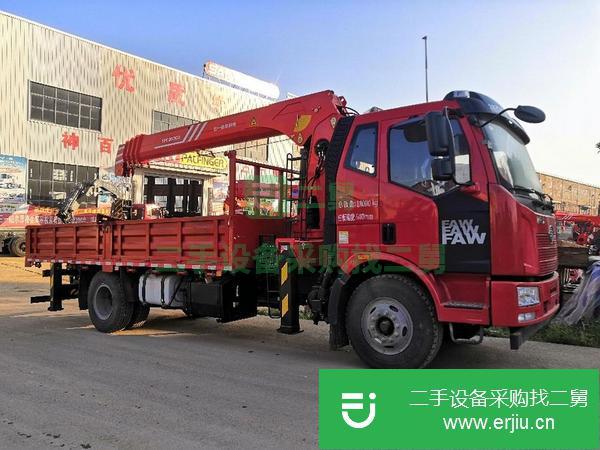 湖北出售二手解放隨車吊