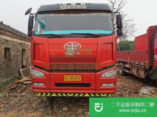 江西出售二手一汽解放前四后八半掛車