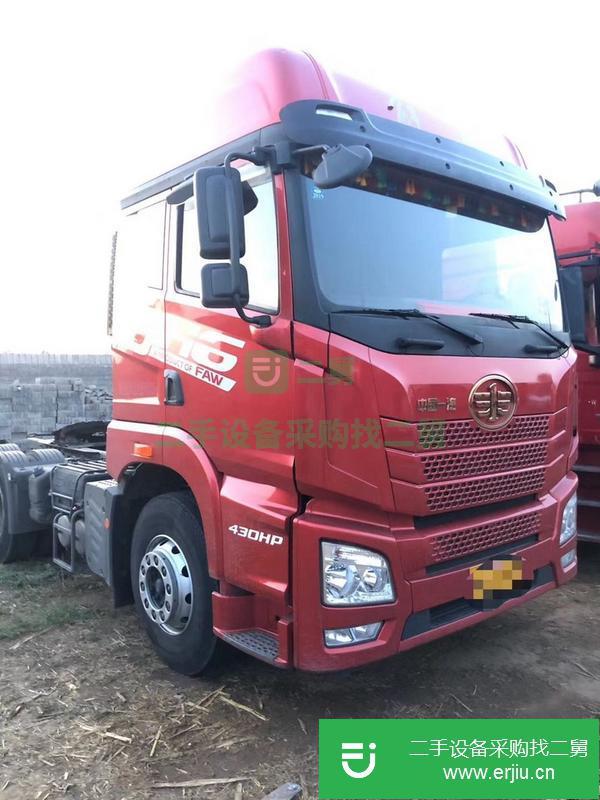河北出售二手解放牽引車，，帶四路監(jiān)控，獨(dú)立空調(diào)。