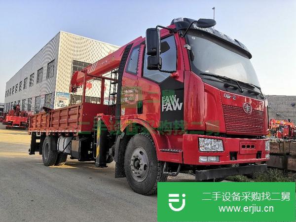湖北出售二手解放隨車吊