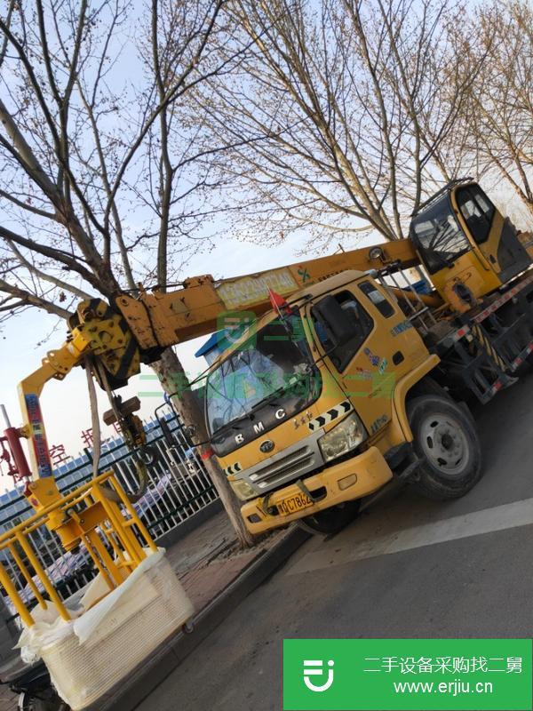 河南出售二手八噸森源吊車 三節臂