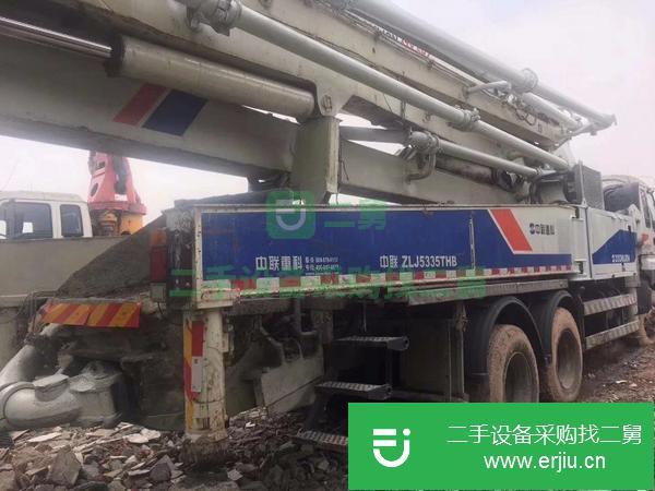 河北出售二手中聯(lián)泵車，五十鈴底盤47米,手續(xù)齊全