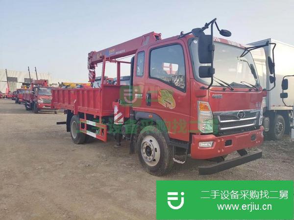 湖北出售二手重汽豪曼小黃牌隨車吊