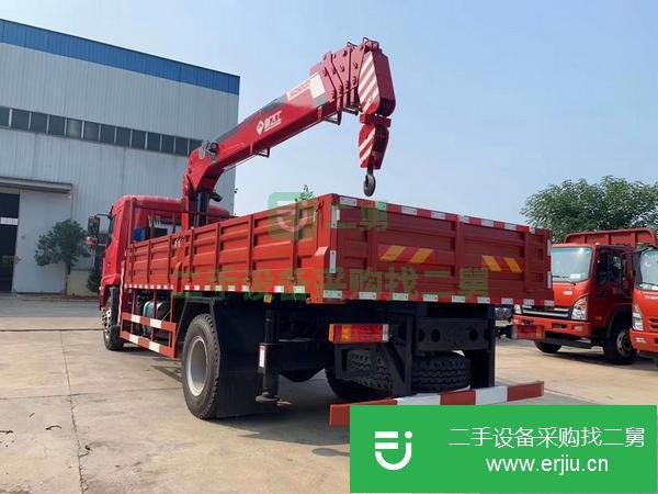 廣東出售二手藍(lán)牌6.3噸帶自卸隨車吊