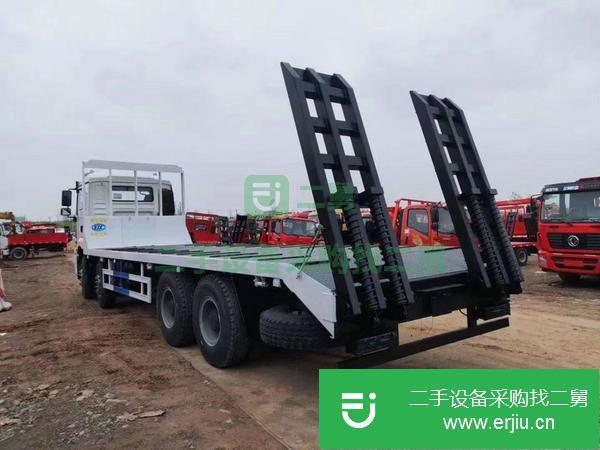 山東出售二手陜汽德龍前四后八平板運輸車