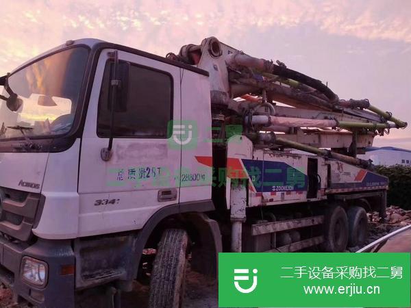 河北出售二手中聯38米泵車