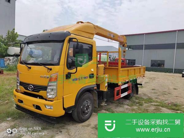 湖南出售二手時(shí)風(fēng)藍(lán)牌四噸隨車吊