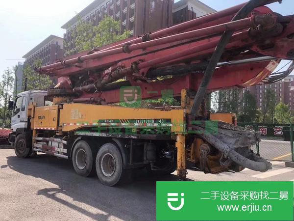 吉林出售二手三一43米泵車