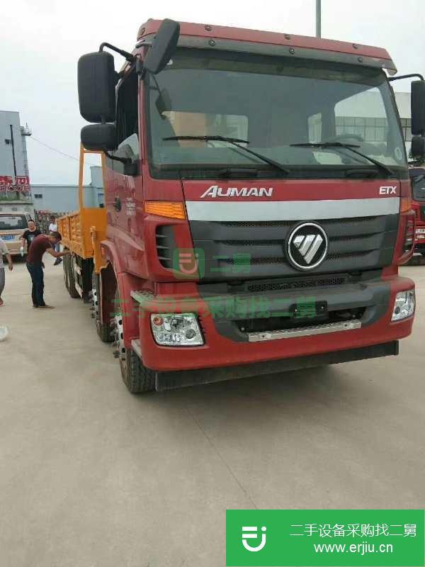 湖北出售二手歐曼前四后八12噸隨車吊