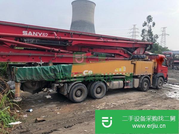 廣東出售三一泵車，沃爾沃56米底盤