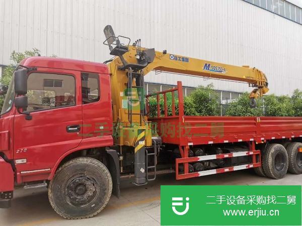 陜西出售二手東風(fēng)14噸后八輪隨車吊