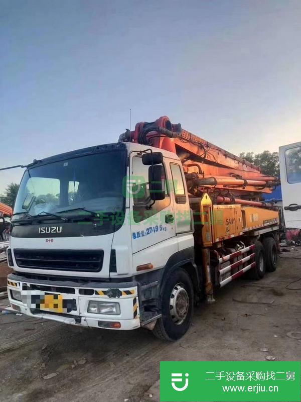 河北出售二手三一37米泵車