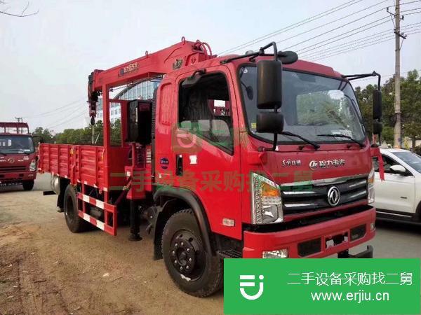 湖北出售二手東風單橋8噸隨車吊