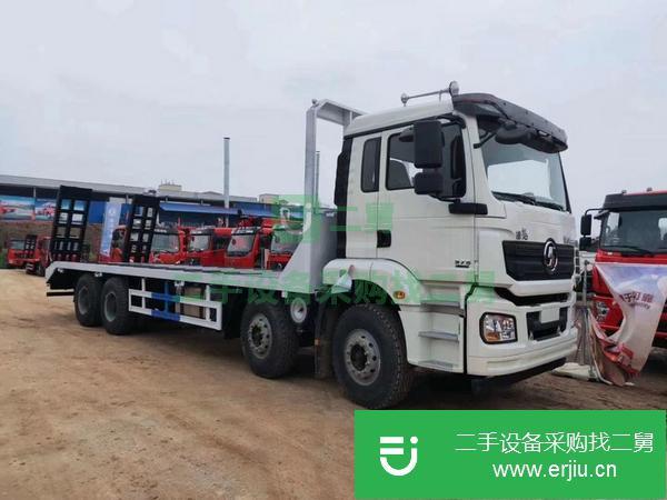 山東出售二手陜汽德龍前四后八平板運輸車
