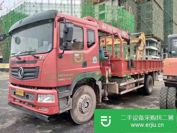 湖北出售二手東風8噸隨車吊