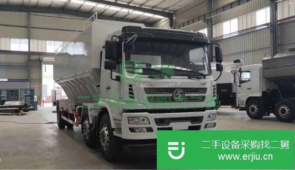 江蘇出售二手陜汽軒德散裝飼料運輸車