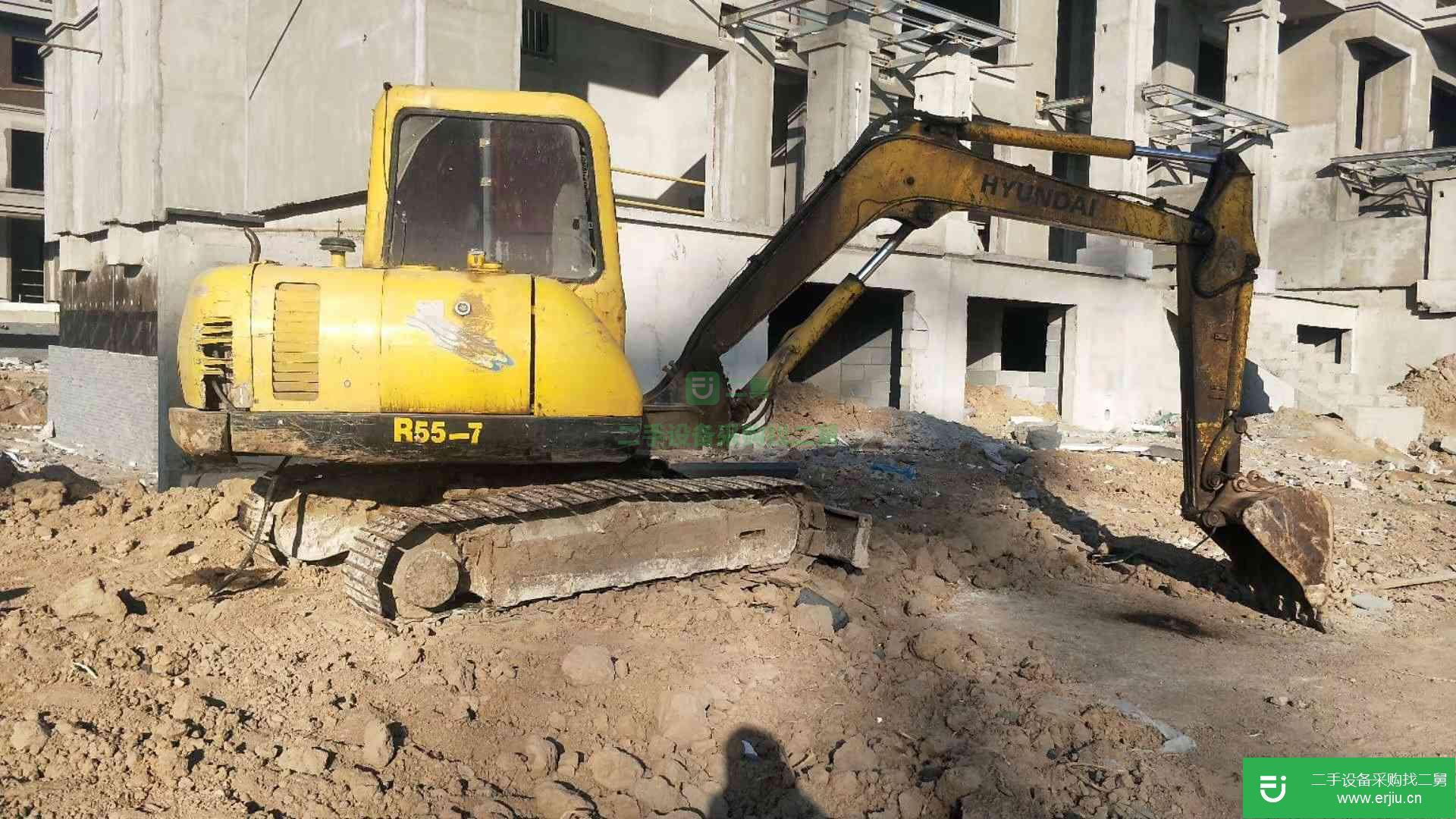 山東出售二手現代R55-7挖掘機