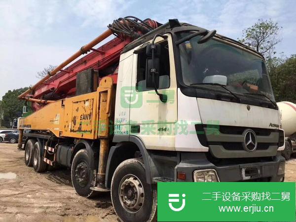 湖南出售二手叉腿56米泵車 車況精品