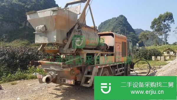 廣西出售二手混凝土車載泵
