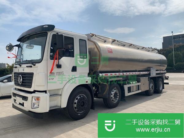 廣東出售二手東風前四后六鋁合金食用油運輸車
