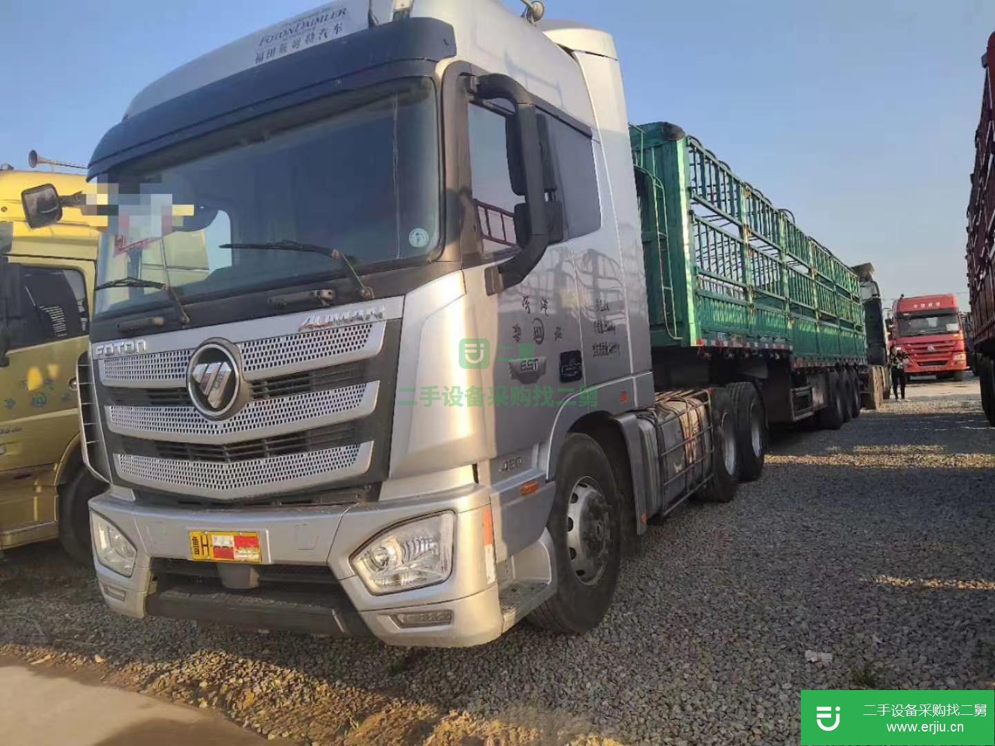 山東出售二手福田歐曼半掛車