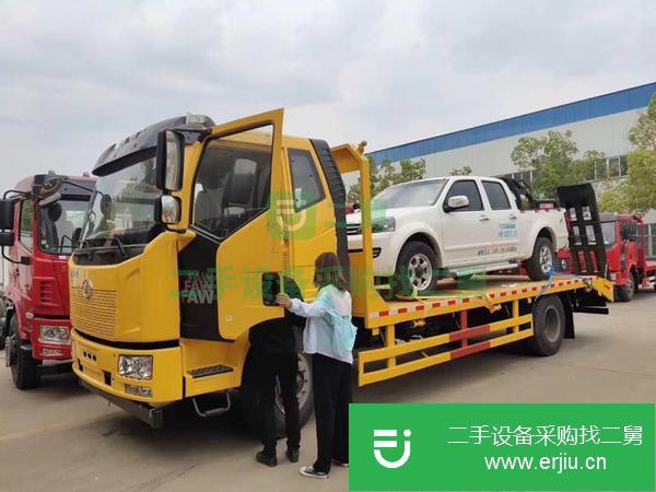 河北出售二手15噸挖機平板運輸車