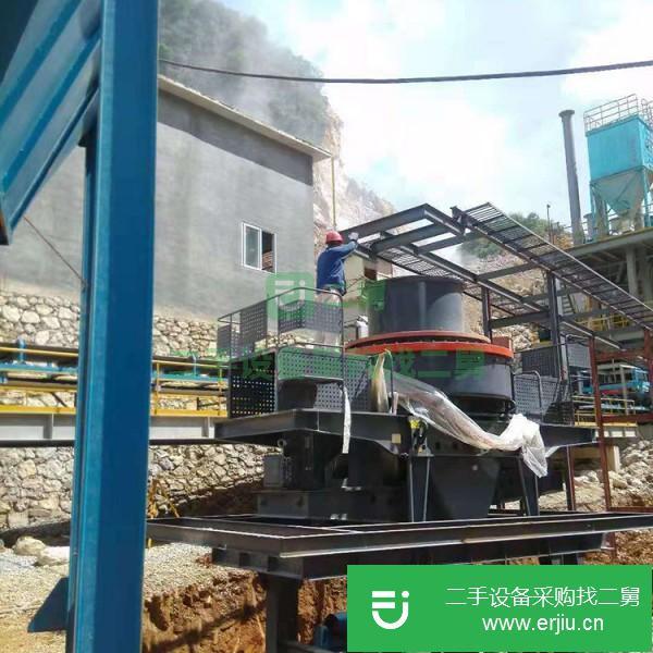 河南出售二手鐵礦石沖擊式破碎制砂機