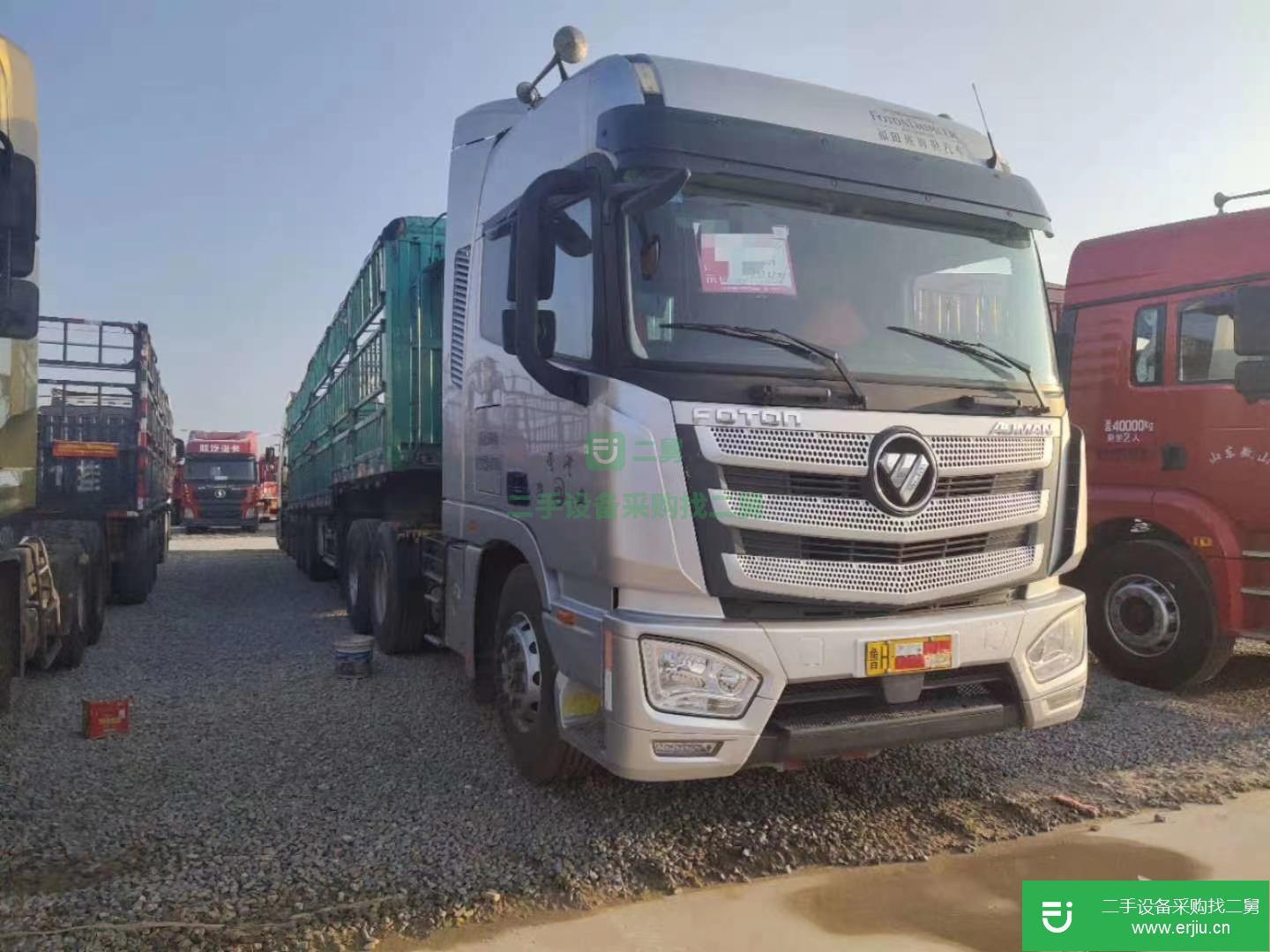 山東出售二手福田歐曼半掛車