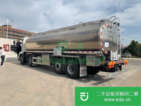 廣東出售二手東風前四后六鋁合金食用油運輸車