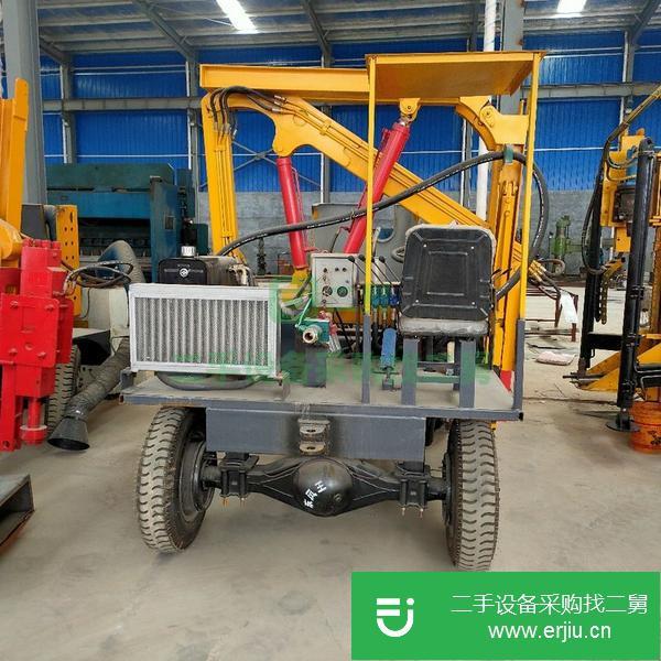 黑龍江出售二手公路護欄安裝打樁機