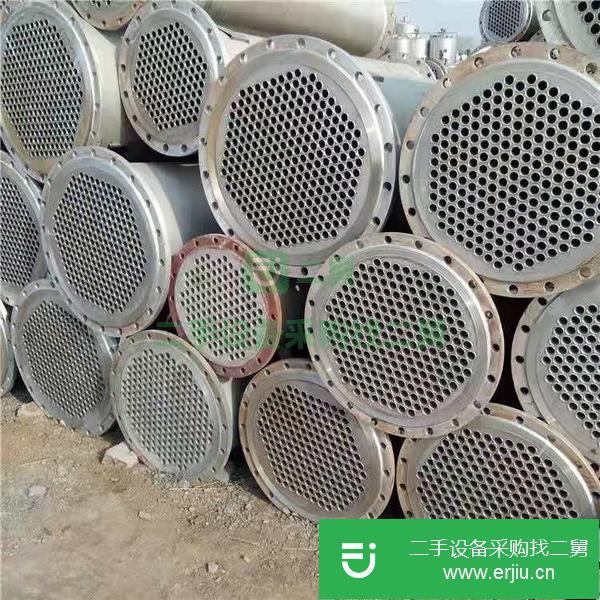 湖北出售二手10平方不銹鋼列管式冷凝器