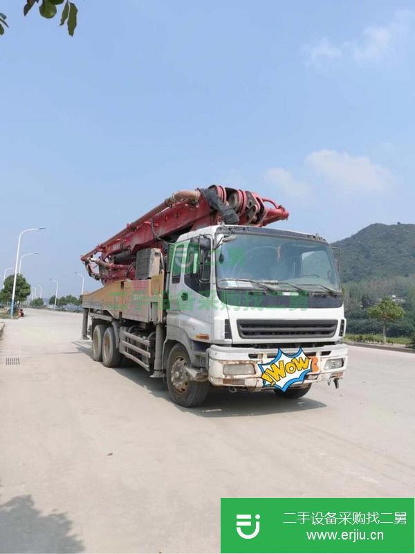 湖南出售二手三一泵車，五十鈴46米底盤