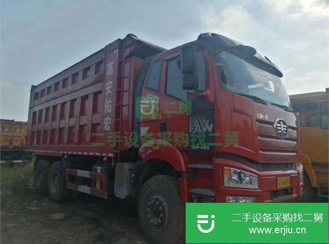江西出售二手解放J6P后八輪自卸車