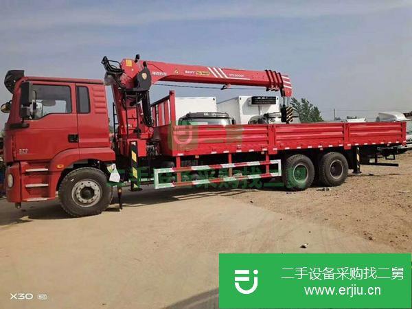 河南出售二手陜汽德龍前四后八隨車吊