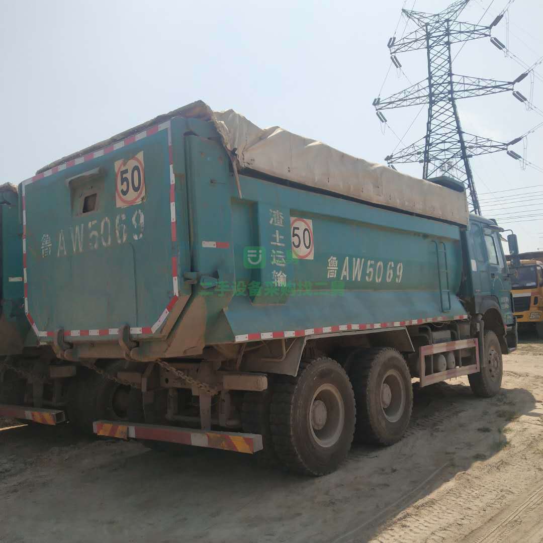 低價處理二手工程自卸貨車手續齊全 5米6國五陜汽德龍支持分期提檔