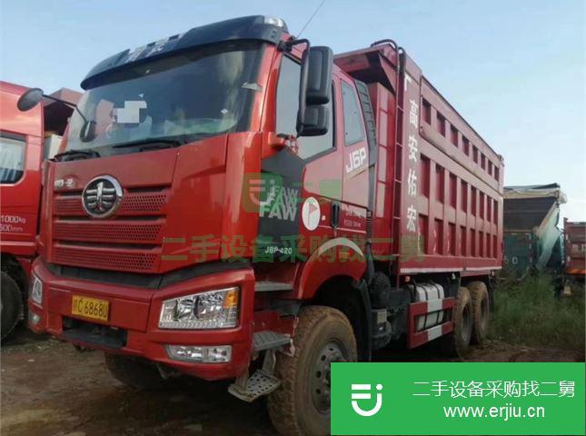 江西出售二手解放J6P后八輪自卸車