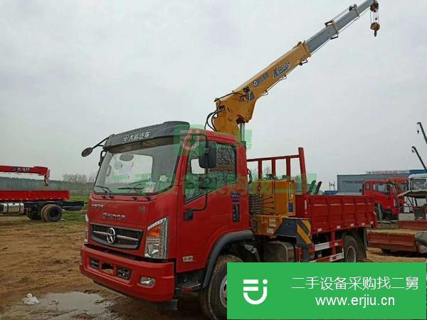 山西出售二手東風單橋8噸隨車吊