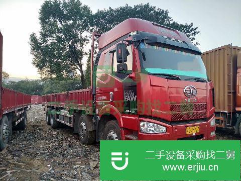 江西出售二手一汽解放J6P前四后八平板車