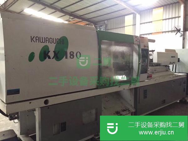 廣東出售日本進口川口注塑機180噸，螺桿50mm，下模560
