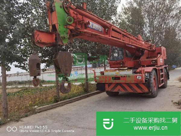河南出售二手25噸加藤越野吊車