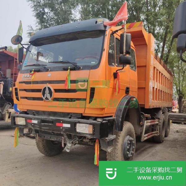 山西出售二手北奔后八輪380馬力自卸車
