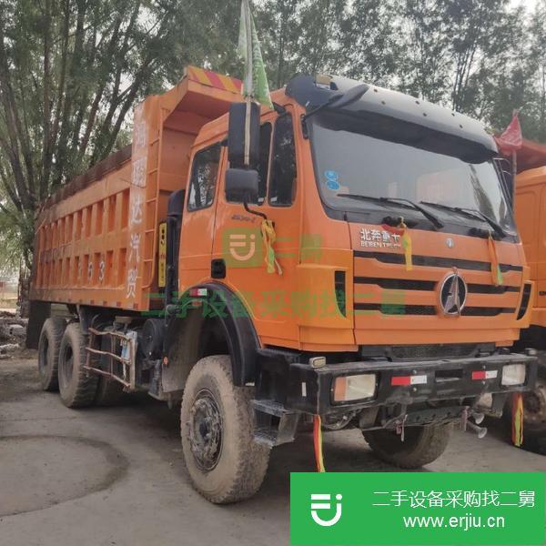 山西出售二手北奔后八輪380馬力自卸車