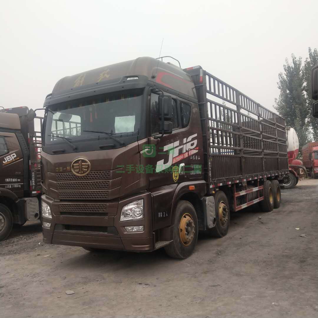 出售二手解放J6P高欄載貨車 6.8米高欄 220馬力 國五 手續齊全 支持提檔分期