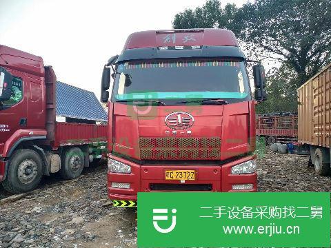江西出售二手一汽解放J6P前四后八平板車