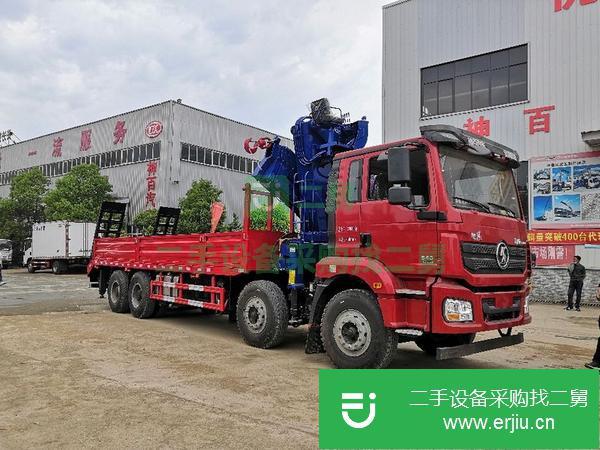 湖北出售二手德龍前四后八折臂隨車吊