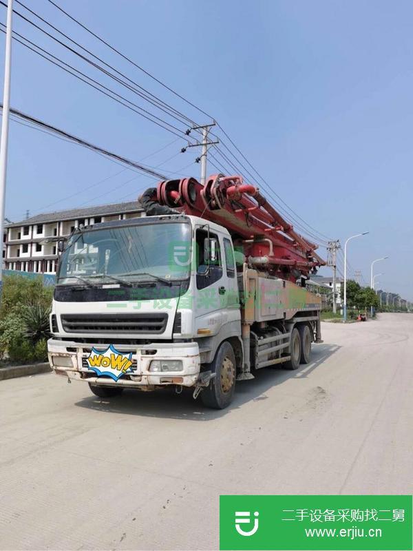 湖南出售二手三一泵車，五十鈴46米底盤