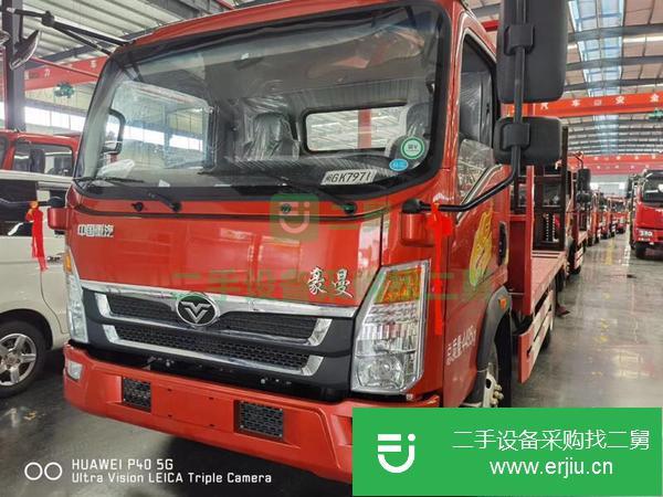 黑龍江出售二手重汽藍牌挖機平板運輸車