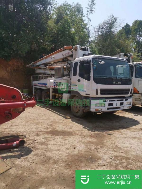 湖南出售二手中聯泵車，五十鈴37米底盤