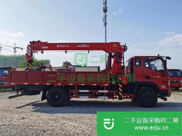 浙江出售二手福田單橋8噸隨車吊