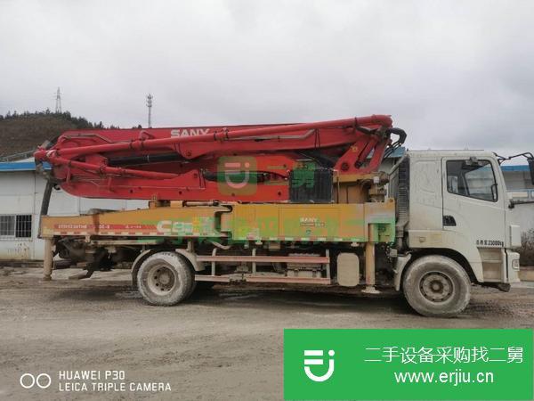 湖南出售二手三一37米泵車國五